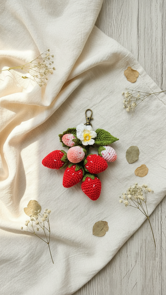 Strawberry Keychain