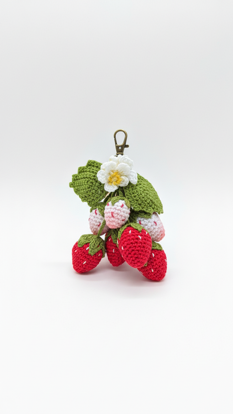 Strawberry Keychain