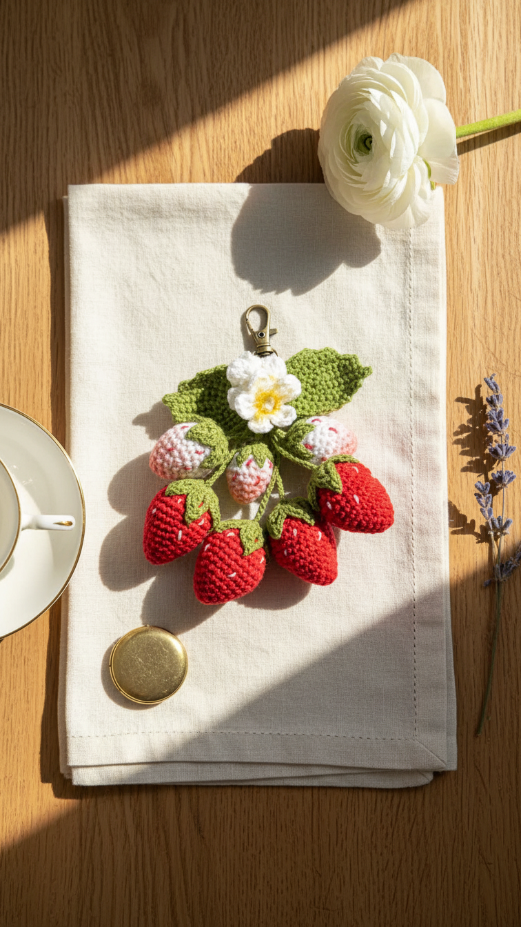 Strawberry Keychain